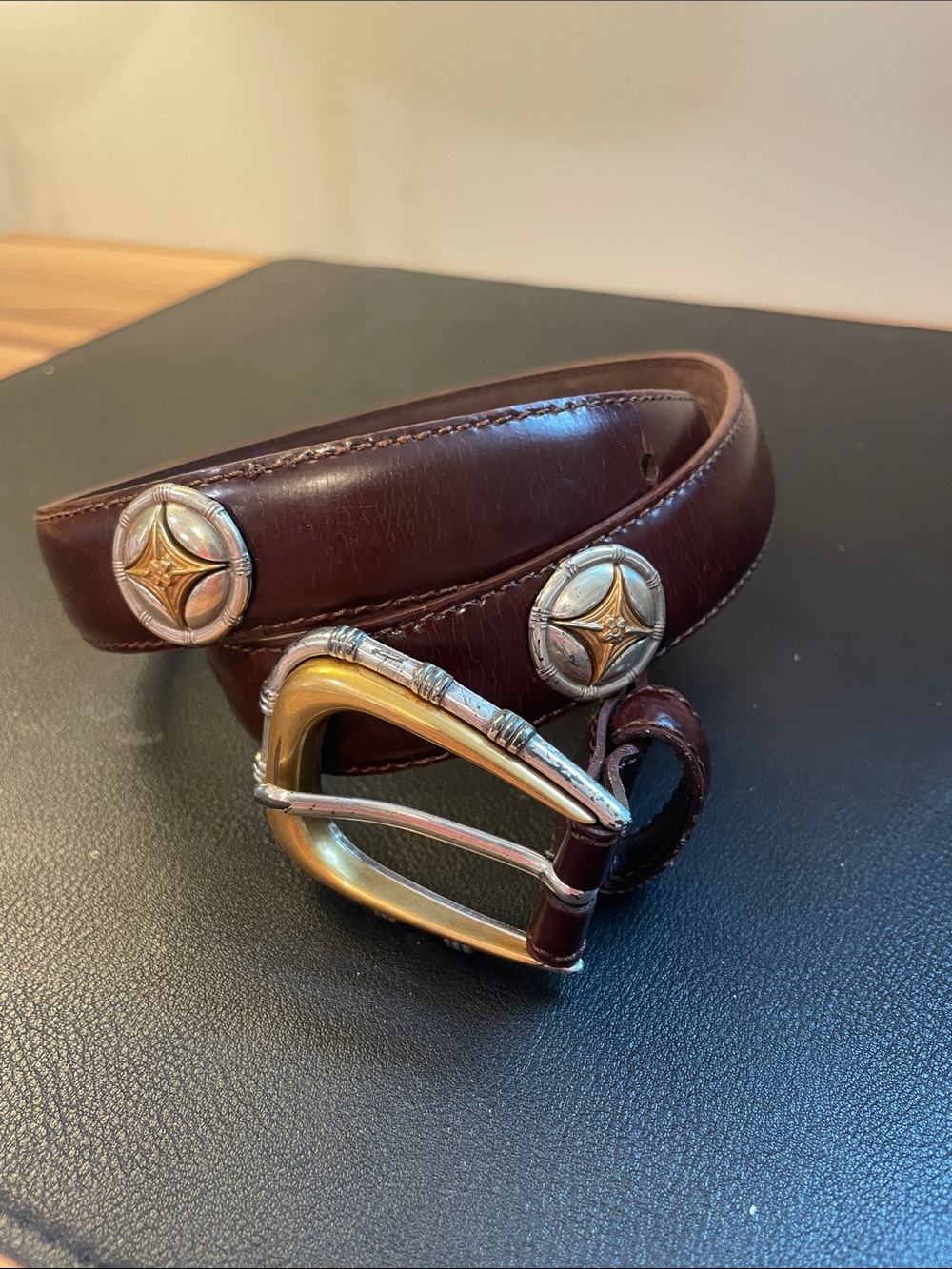 Vintage Leather Fossil Belt